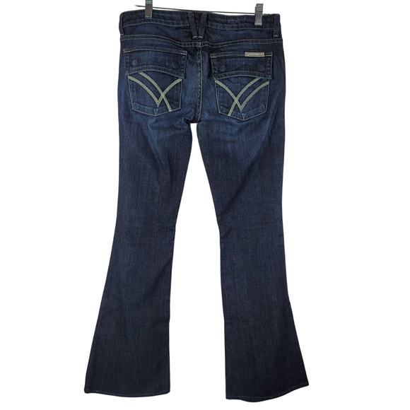 William Rast Belle Flare Whiskering Factory Distressing Women's Jeans 29 - Picture 3 of 7